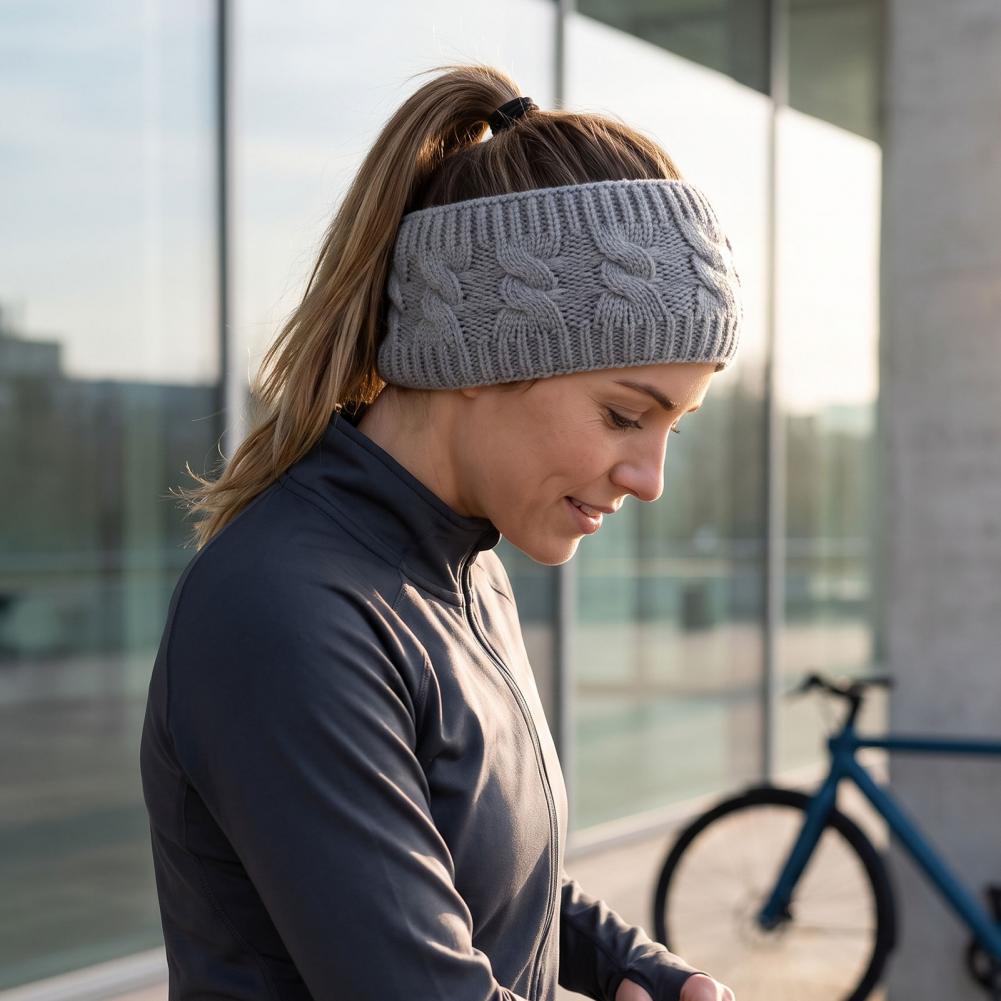 Fleece Ear Warmer Band - عصابة رأس من الفرو الصناعي للشتاء،
