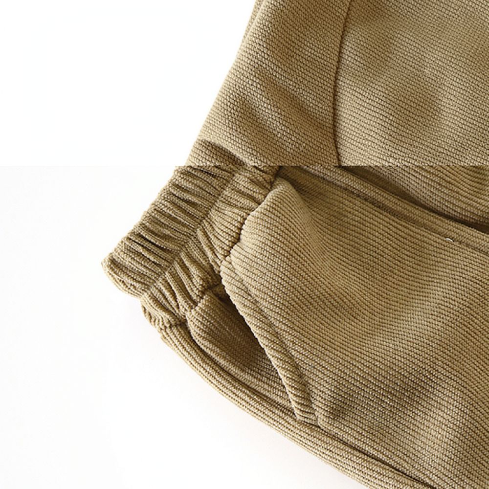 Corduroy Pant Warm - بنطلونات شتوية للأطفال من الصوف، سميكة
