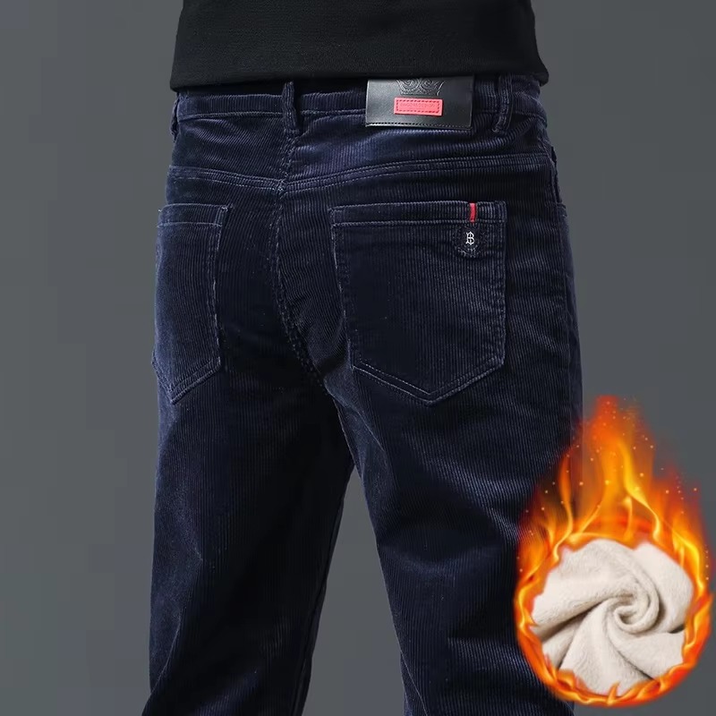 Corduroy Pant Warm - بنطلون رجالي من قماش الكوردروي، مبطن