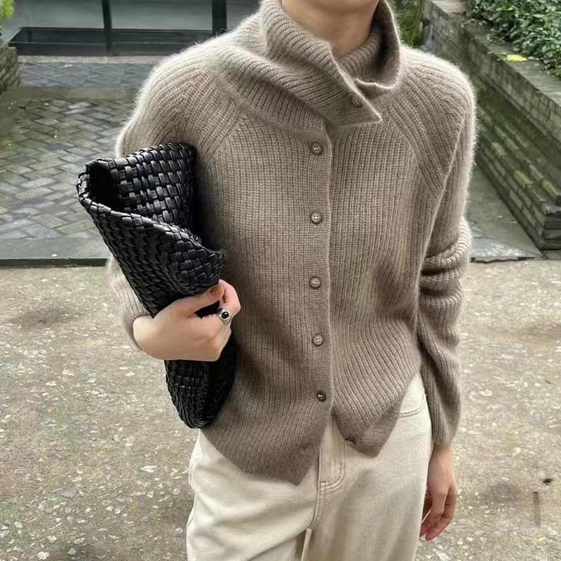 Wool Coat Peacoat - الياقة المدورة سترة السيدات 100% سترة