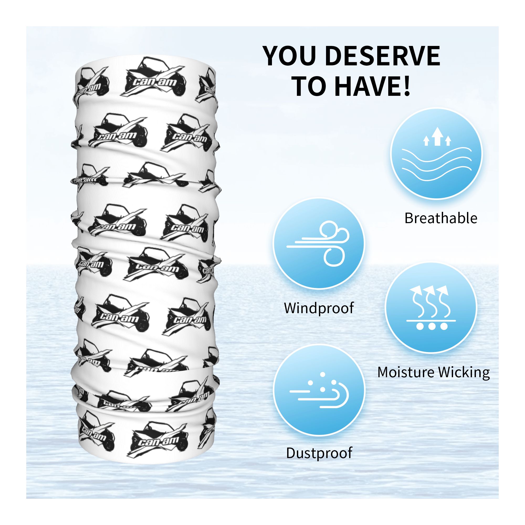 مخصص Can Am باندانا الشتاء الر - مراجعة Neck Gaiter Fleece وسعره