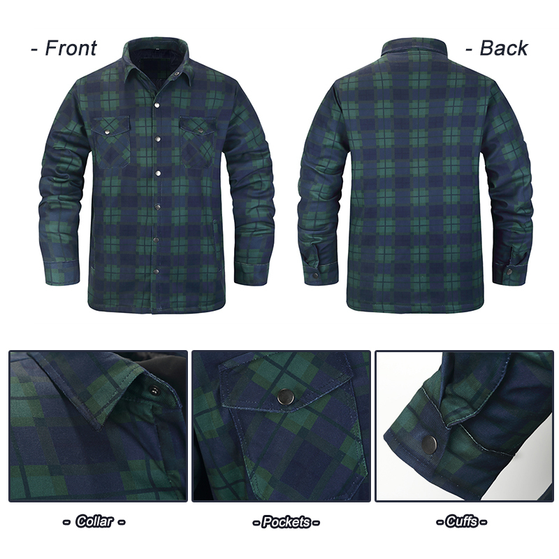 الشتاء منقوشة قمصان للرجال سمي - مراجعة Flannel Shirt Lined وسعره