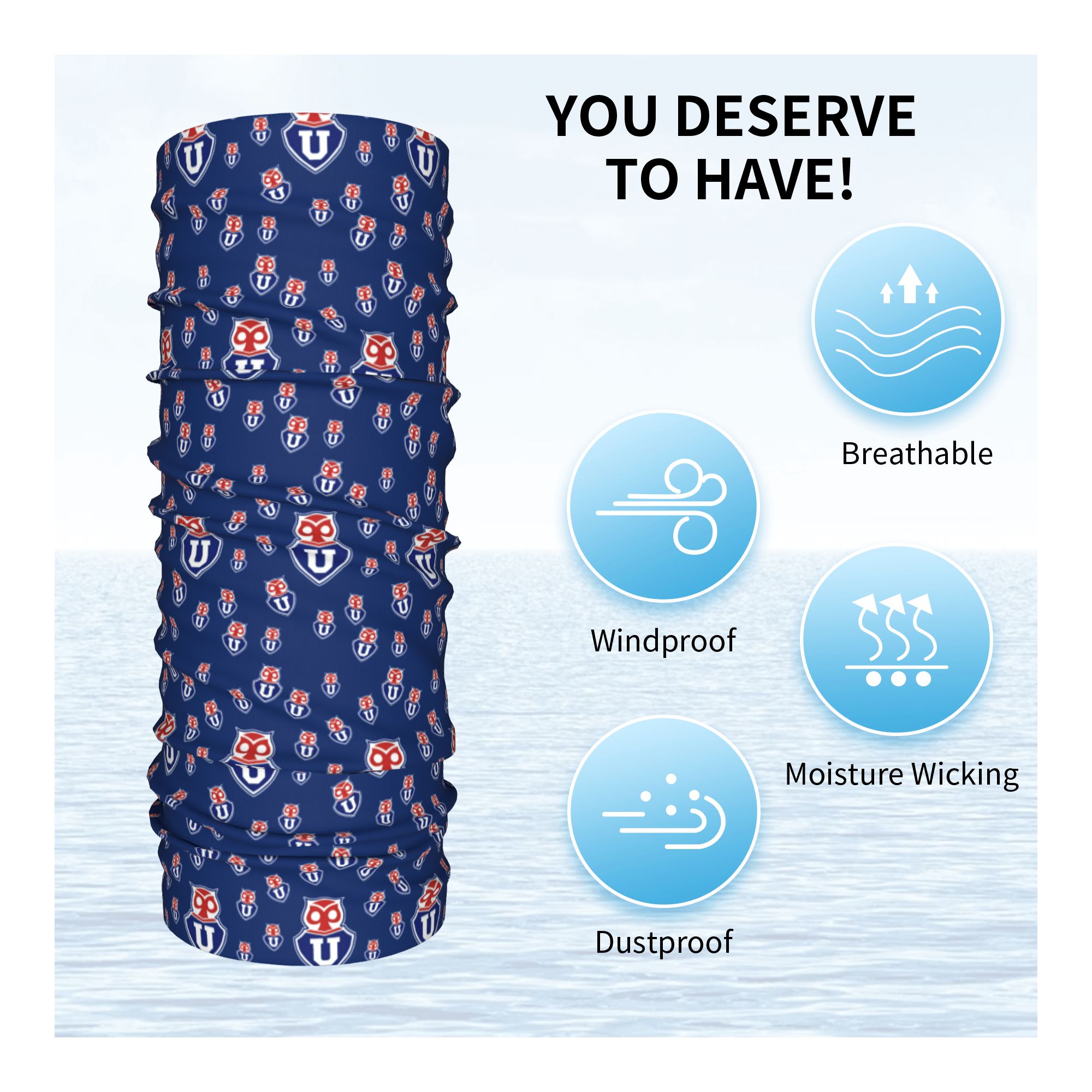 وشاح رقبة من جامعة تشيلي للرجا - مراجعة Neck Gaiter Fleece وسعره