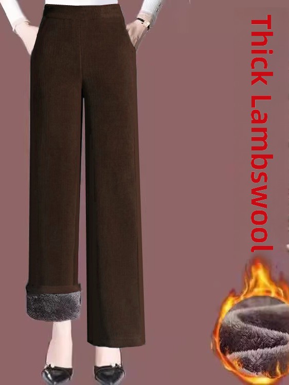 بنطلون واسع الساق من القطيفة ا - مراجعة Corduroy Pant Warm وسعره